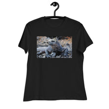 Load image into Gallery viewer, Premium Relaxed Crew Neck - Galapagos Blue Marine Iguana
