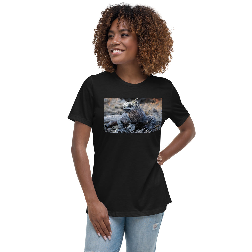 Premium Relaxed Crew Neck - Galapagos Blue Marine Iguana