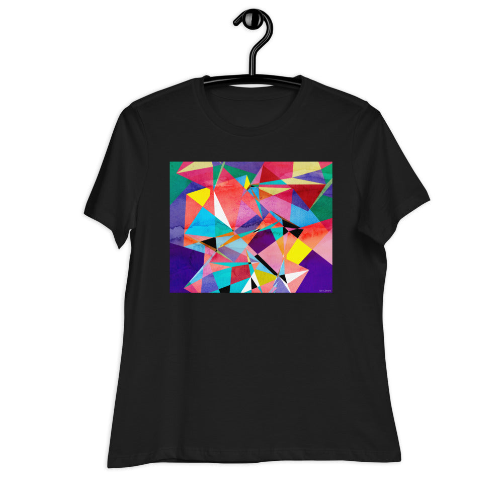 Premium Relaxed Crew Neck - Abstract Triangles