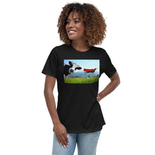 Load image into Gallery viewer, Premium Relaxed Crew Neck - Cow &amp; Super Dog

