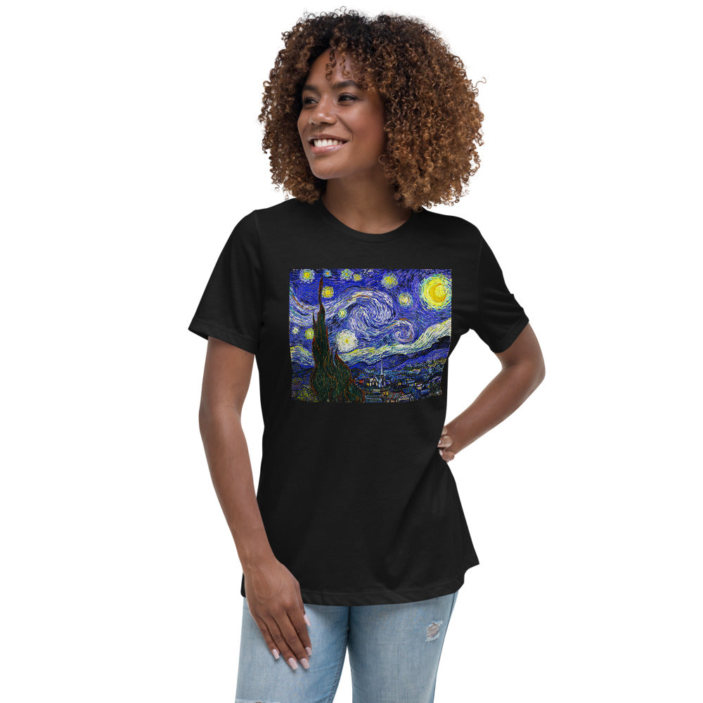 Premium Relaxed Crew Neck - van Gogh: Starry Night