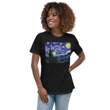 Load image into Gallery viewer, Premium Relaxed Crew Neck - van Gogh: Starry Night
