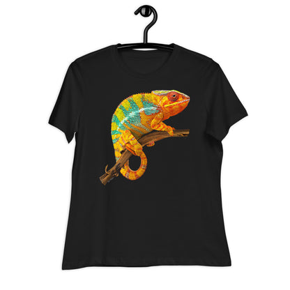 Premium Soft Crew Neck - Yellow & Green? Chameleon