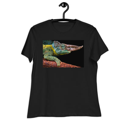 Premium Soft Crew Neck - Panther Chameleon Close Up