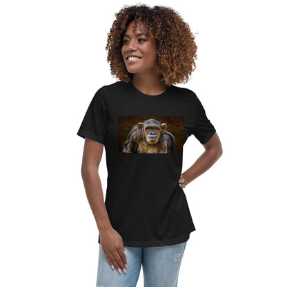 Premium Soft Crew Neck - Chimpanzee Posing