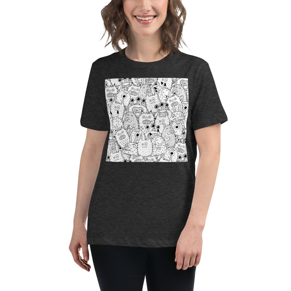 Premium Relaxed Crew Neck - Funny Monsters