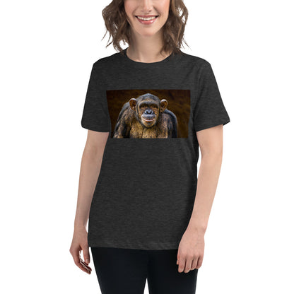 Premium Soft Crew Neck - Chimpanzee Posing