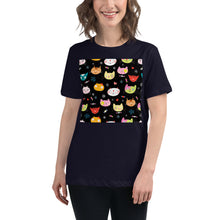 Load image into Gallery viewer, Premium Relaxed Crew Neck - Cat Faces
