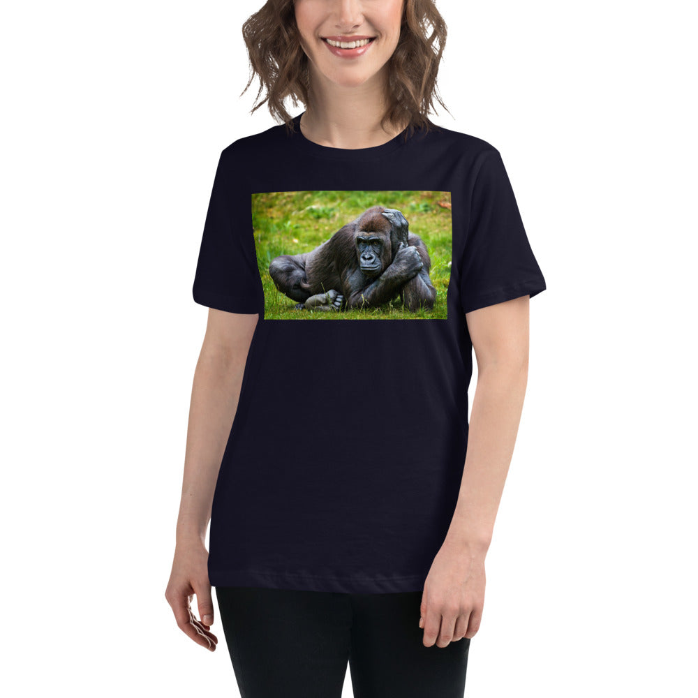 Premium Soft Crew Neck - Gorilla in the Grass