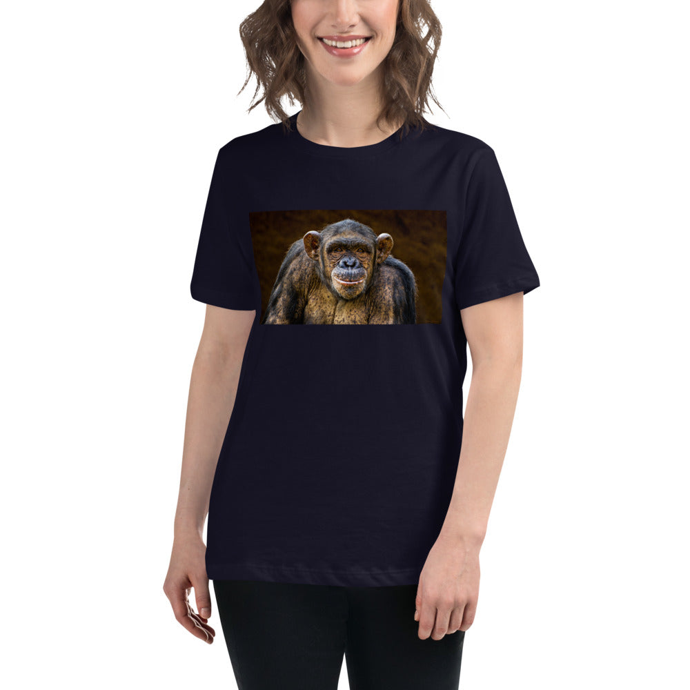 Premium Soft Crew Neck - Chimpanzee Posing