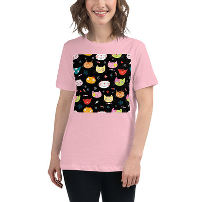 Premium Relaxed Crew Neck - Cat Faces