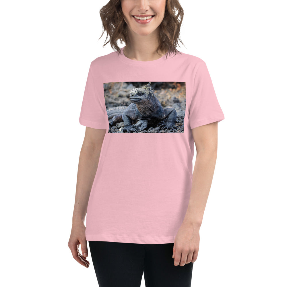 Premium Relaxed Crew Neck - Galapagos Blue Marine Iguana