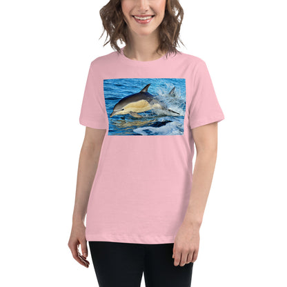 Premium Relaxed Crew Neck - Dolphin Splash
