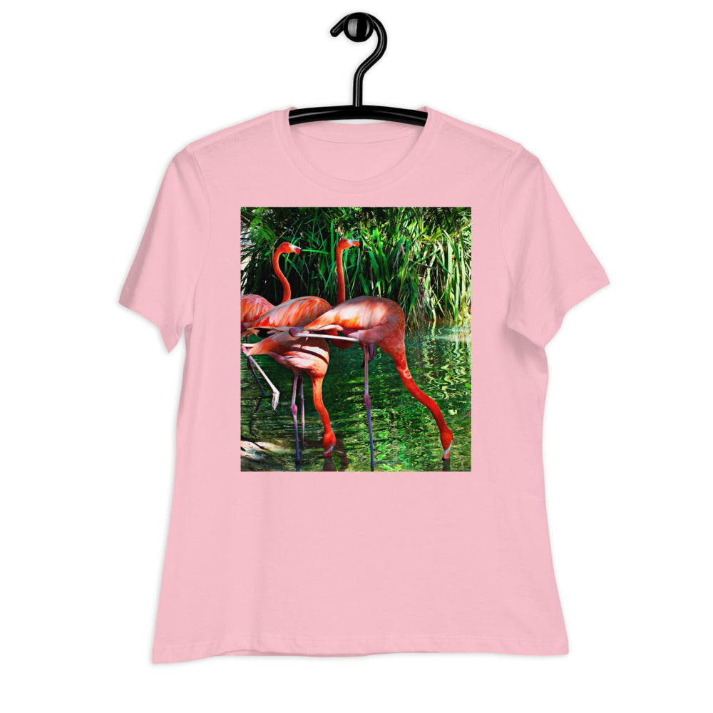 Premium Soft Crew Neck - Pink Flamingos