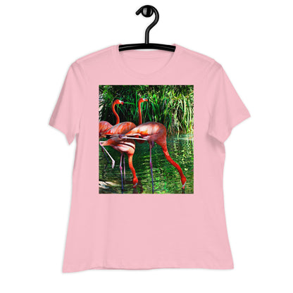 Premium Soft Crew Neck - Pink Flamingos