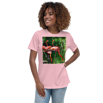 Premium Soft Crew Neck - Pink Flamingos
