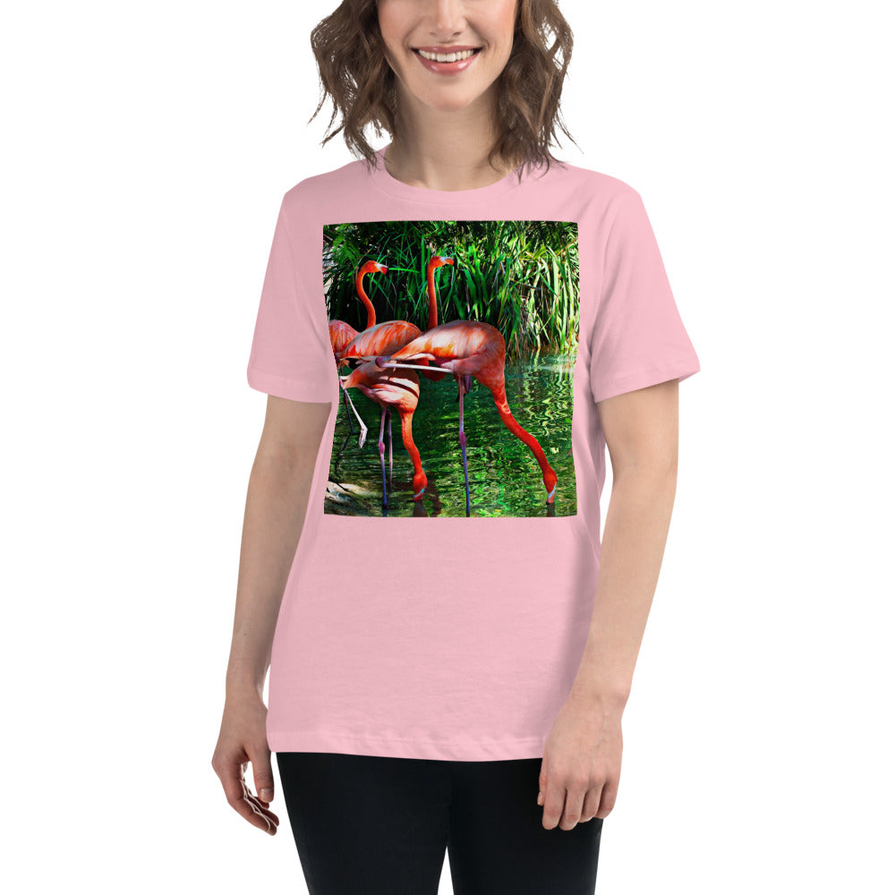 Premium Soft Crew Neck - Pink Flamingos