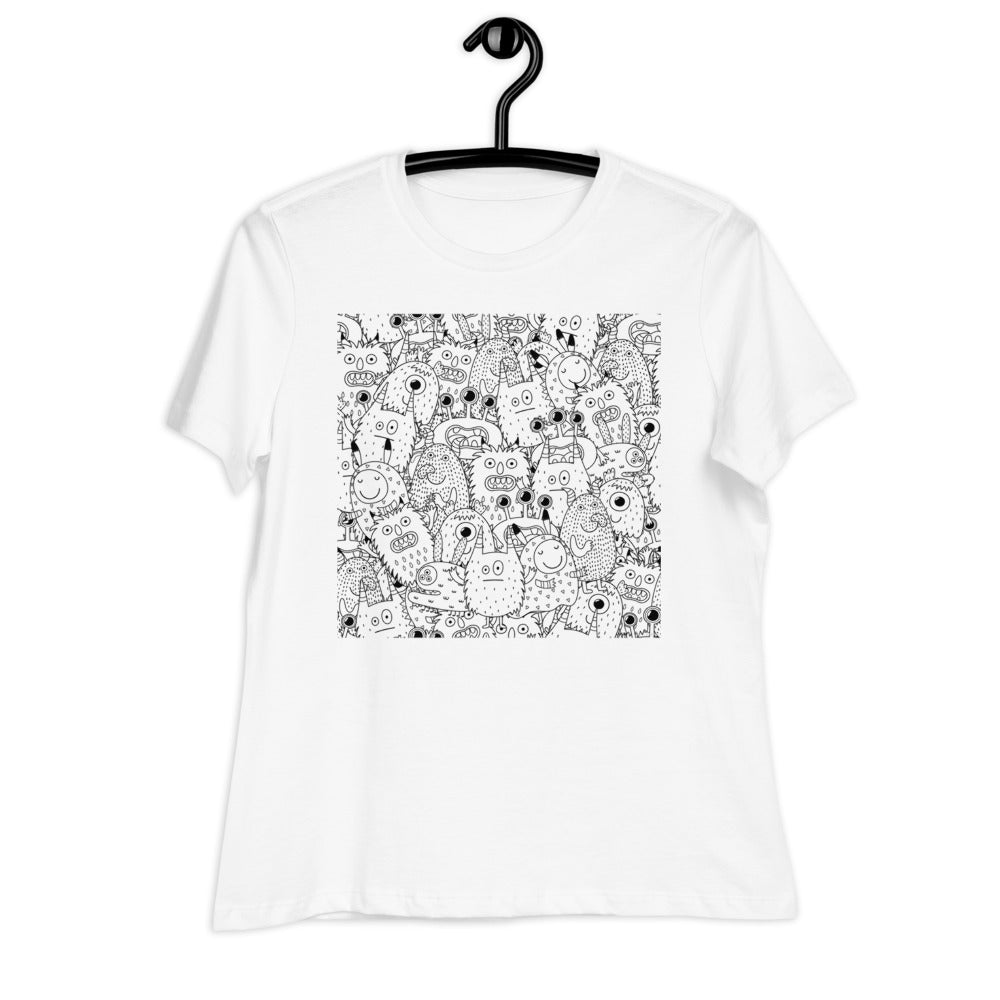 Premium Relaxed Crew Neck - Funny Monsters