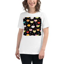 Load image into Gallery viewer, Premium Relaxed Crew Neck - Cat Faces
