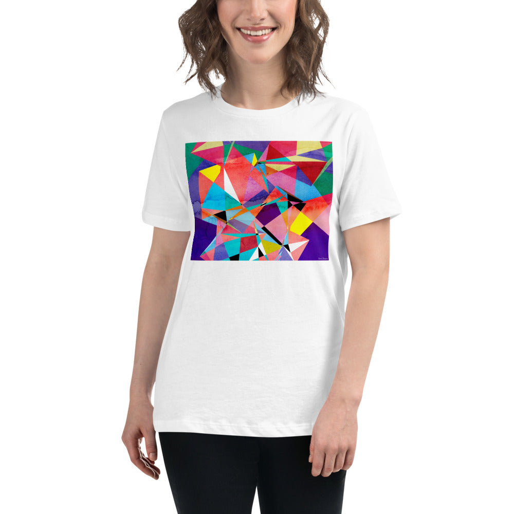 Premium Relaxed Crew Neck - Abstract Triangles