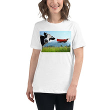 Load image into Gallery viewer, Premium Relaxed Crew Neck - Cow &amp; Super Dog
