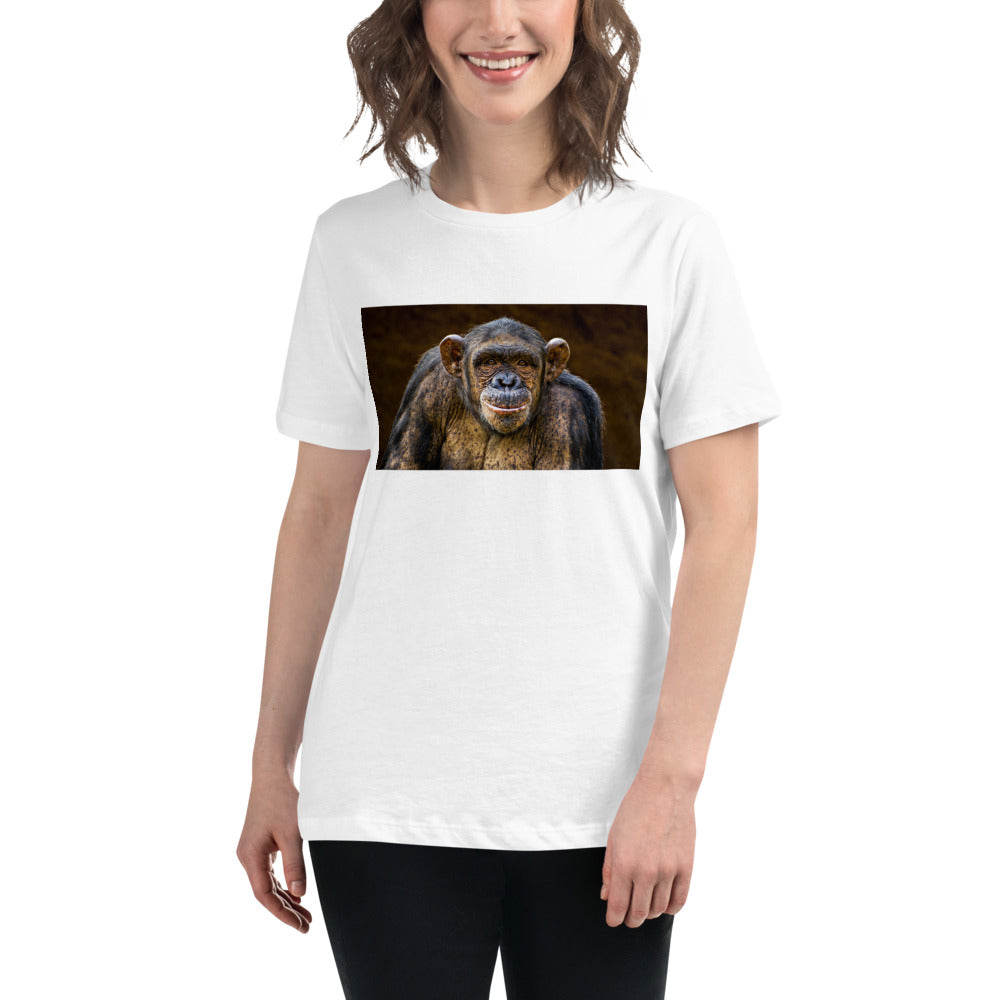 Premium Soft Crew Neck - Chimpanzee Posing