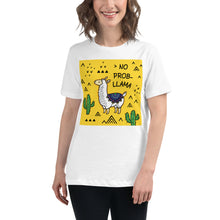 Load image into Gallery viewer, Premium Relaxed Tee - NO PROB-LLAMA
