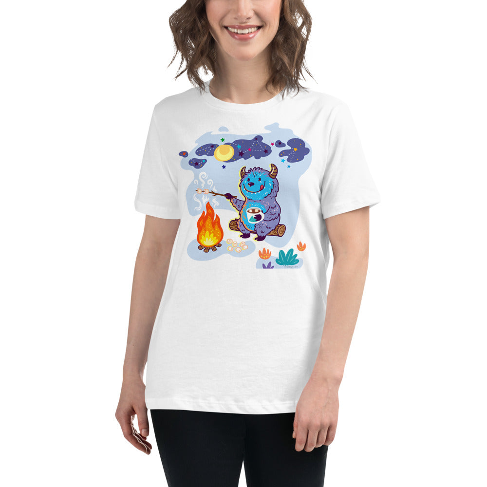 Premium Relaxed Tee - Yeti Campfire