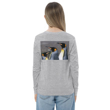 Load image into Gallery viewer, Premium Soft Long Sleeve - FRONT &amp; BACK: Emperor Penguins
