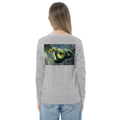 Premium Soft Long Sleeve - FRONT & BACK: Green Tree Pythons