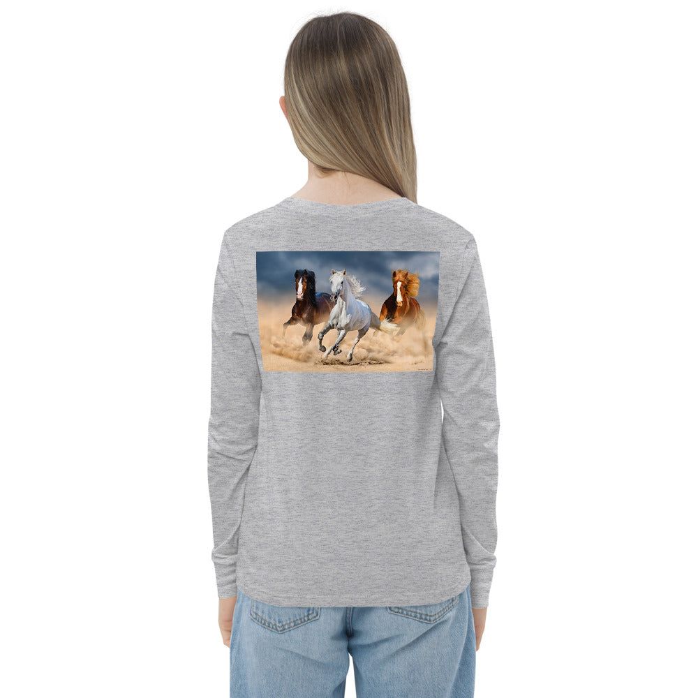 Premium Soft Long Sleeve - FRONT & BACK: We Need to Talk & Galloping Horses