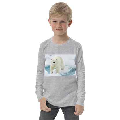 Premium Soft Jersey Crew - Polar Bear on Ice - Ronz-Design-Unique-Apparel