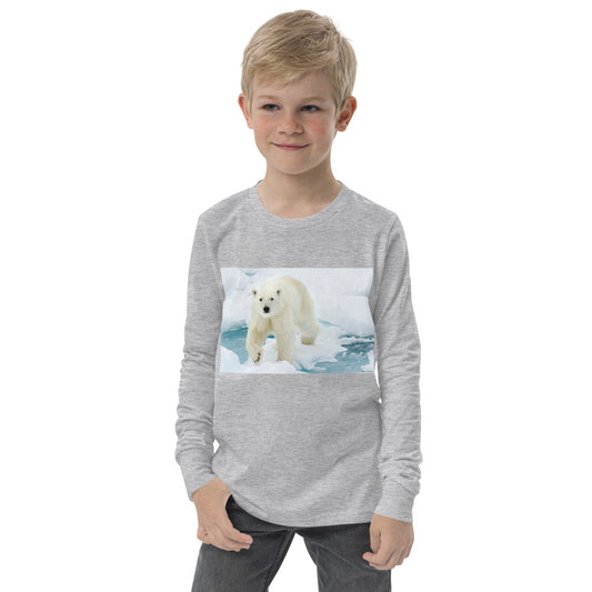 Premium Soft Jersey Crew - Polar Bear on Ice - Ronz-Design-Unique-Apparel