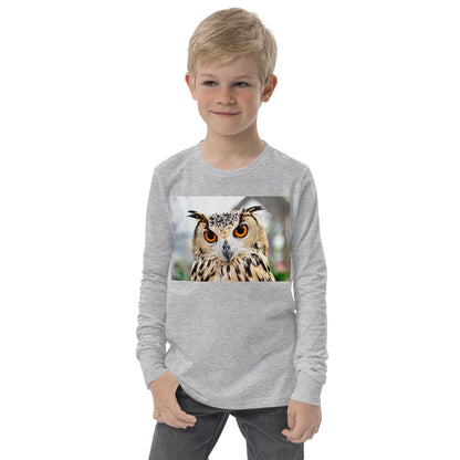 Premium Soft Jersey Crew - Orange Eyed Owl