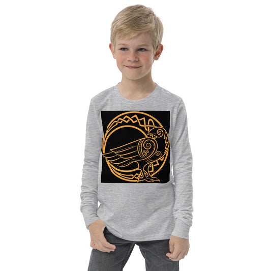 Premium Soft Jersey Crew - Odin's Raven on Crescent Moon