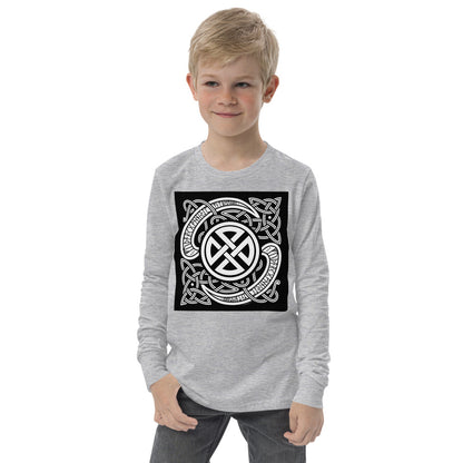Premium Soft Jersey Crew - Viking Runes & Celtic Knot Design
