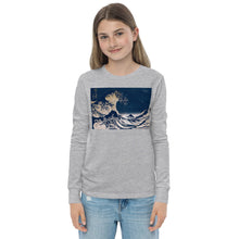Load image into Gallery viewer, Premium Soft Long Sleeve - Hokusai: Great Waves of Kanagawa Remix
