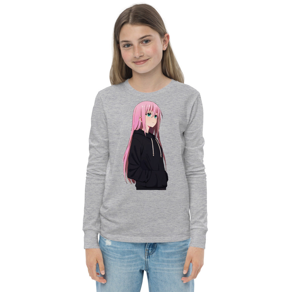 Premium Soft Long Sleeve - Pink Haired Anime Girl