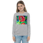 Premium Soft Long Sleeve - Red Flower Watercolor #2