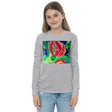 Load image into Gallery viewer, Premium Soft Long Sleeve - Red Flower Watercolor #2
