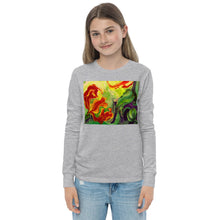 Load image into Gallery viewer, Premium Soft Long Sleeve - Red Flower Watercolor #1
