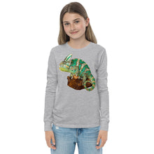 Load image into Gallery viewer, Premium Soft Long Sleeve - Green Vailed Chameleon
