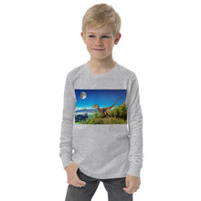 Load image into Gallery viewer, Premium Soft Long Sleeve - Dinosaur &amp; the Moon
