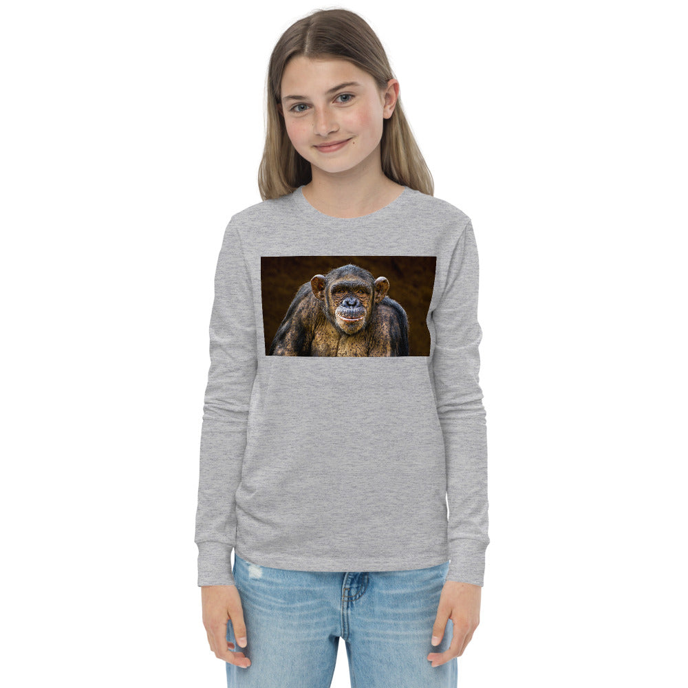 Premium Soft Long Sleeve - Chimpanzee Portrait
