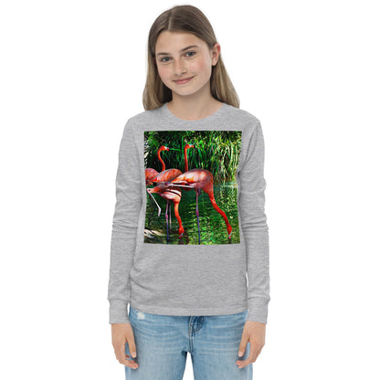Premium Soft Long Sleeve - Pink Flamingos
