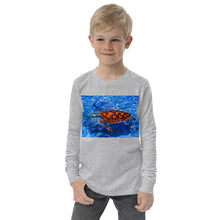 Load image into Gallery viewer, Premium Soft Long Sleeve - Sea Turtle in Blue Water
