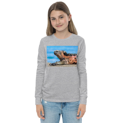 Premium Soft Long Sleeve - Basking Galapagos Marine Iguana