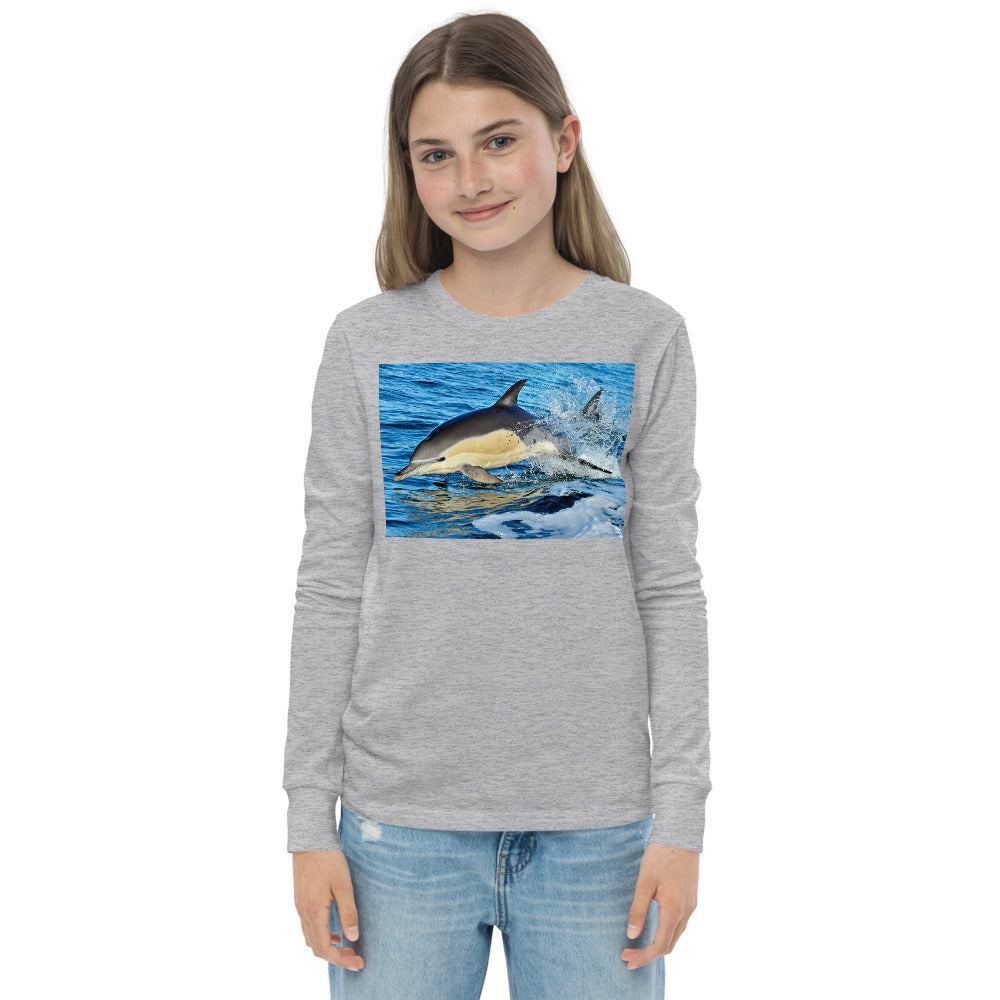 Premium Soft Long Sleeve - Dolphin Splash