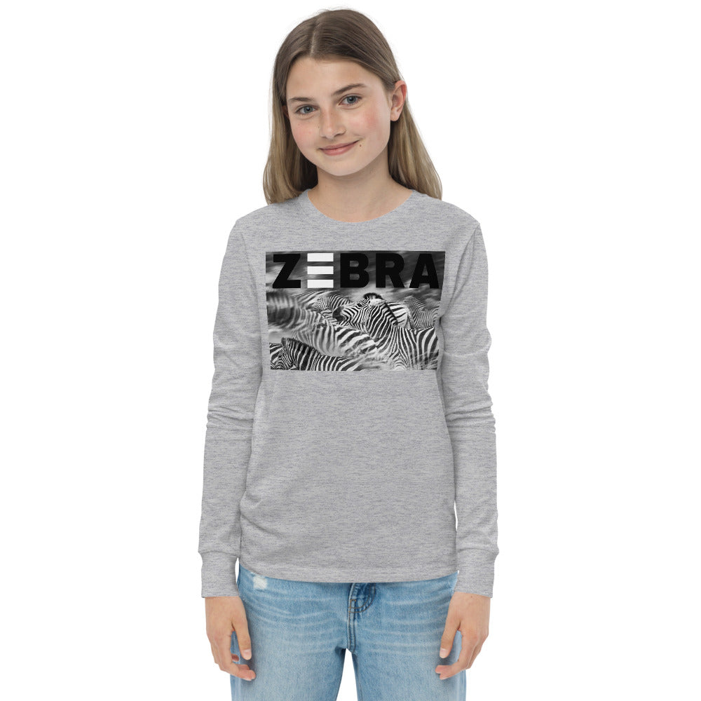 Premium Soft Long Sleeve - Zebra Blur