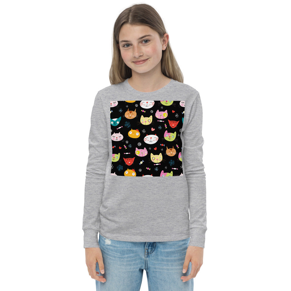 Premium Soft Long Sleeve - Cat Faces